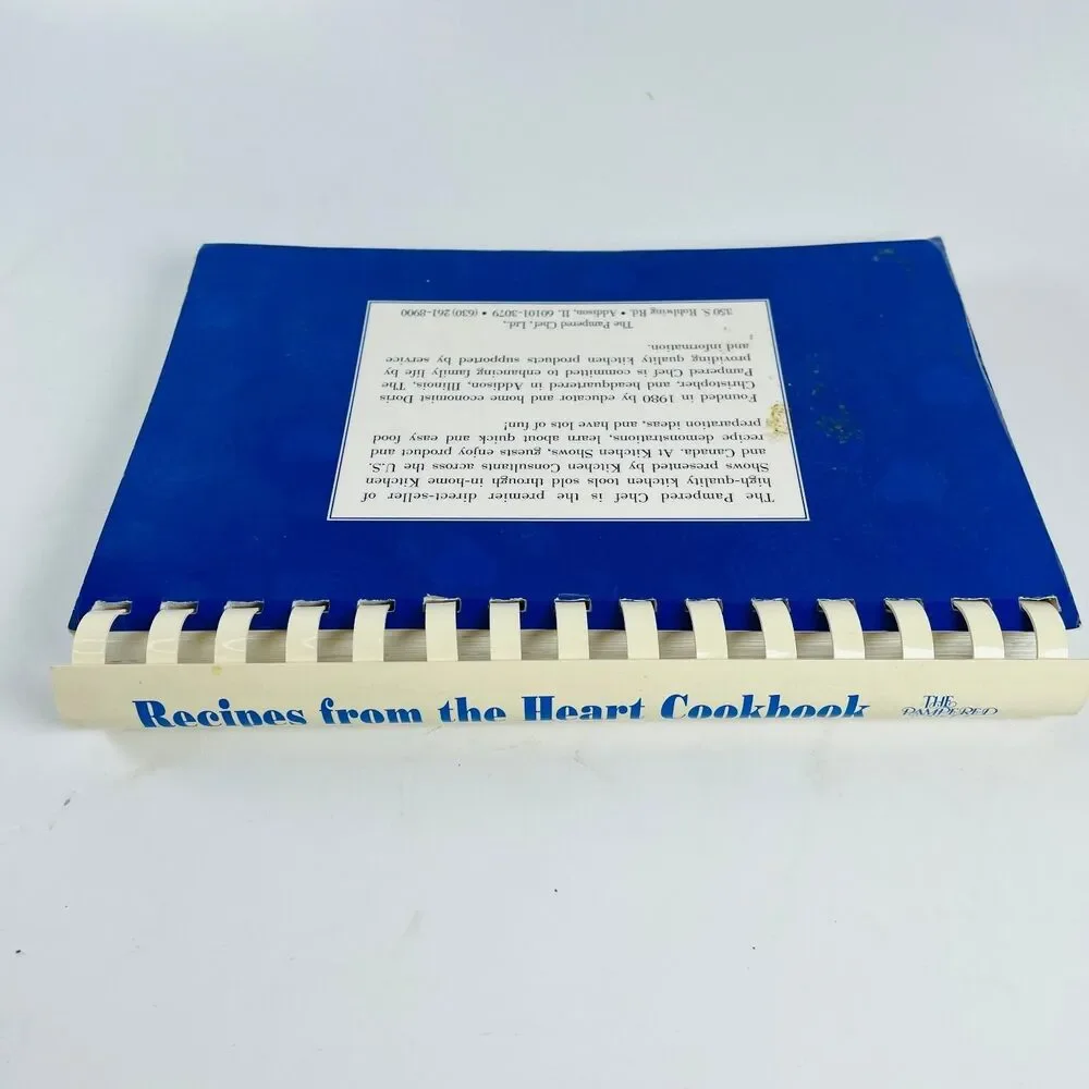 Vintage Pampered Chef Recipes From The Heart 90s 1997 Cookbook Spiral Bound